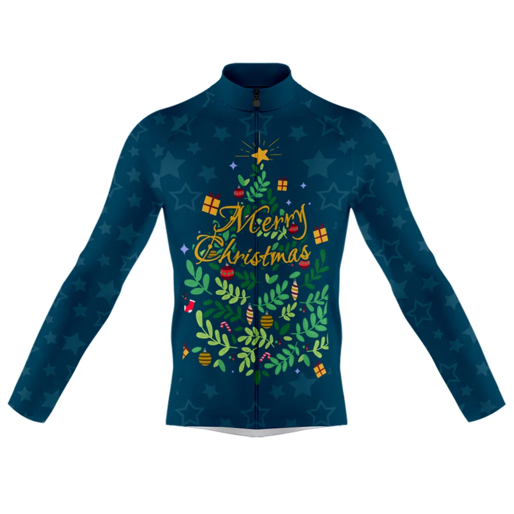 Christmas Trees Men's Long Sleeve Cycling Kit - Image 3
