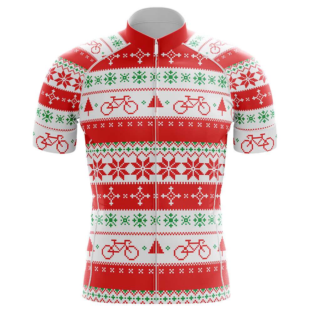 Christmas V2 Men's Short Sleeve Cycling Kit - Image 3