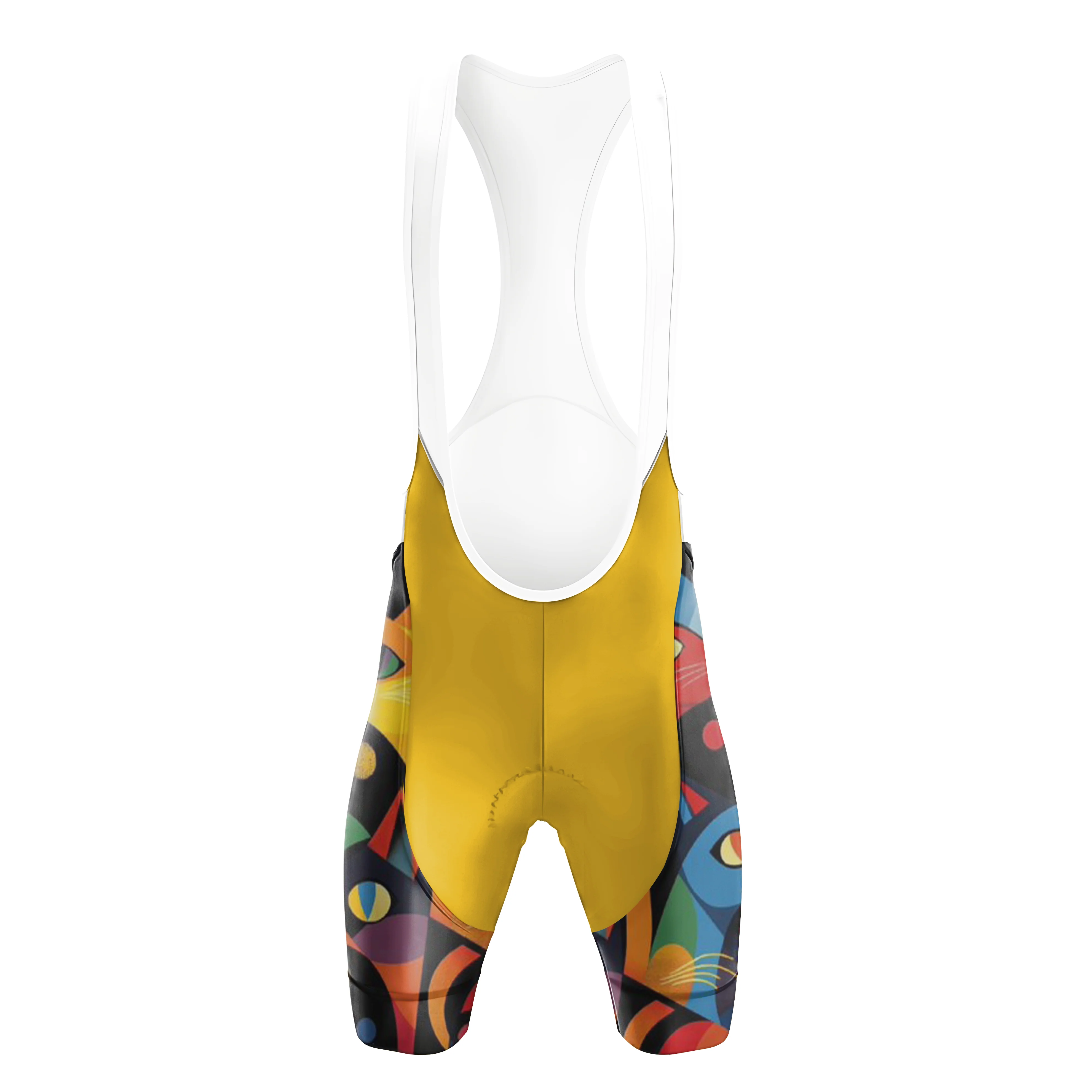 Colorful Geometric Cat Men's Cycling Kit - Image 5