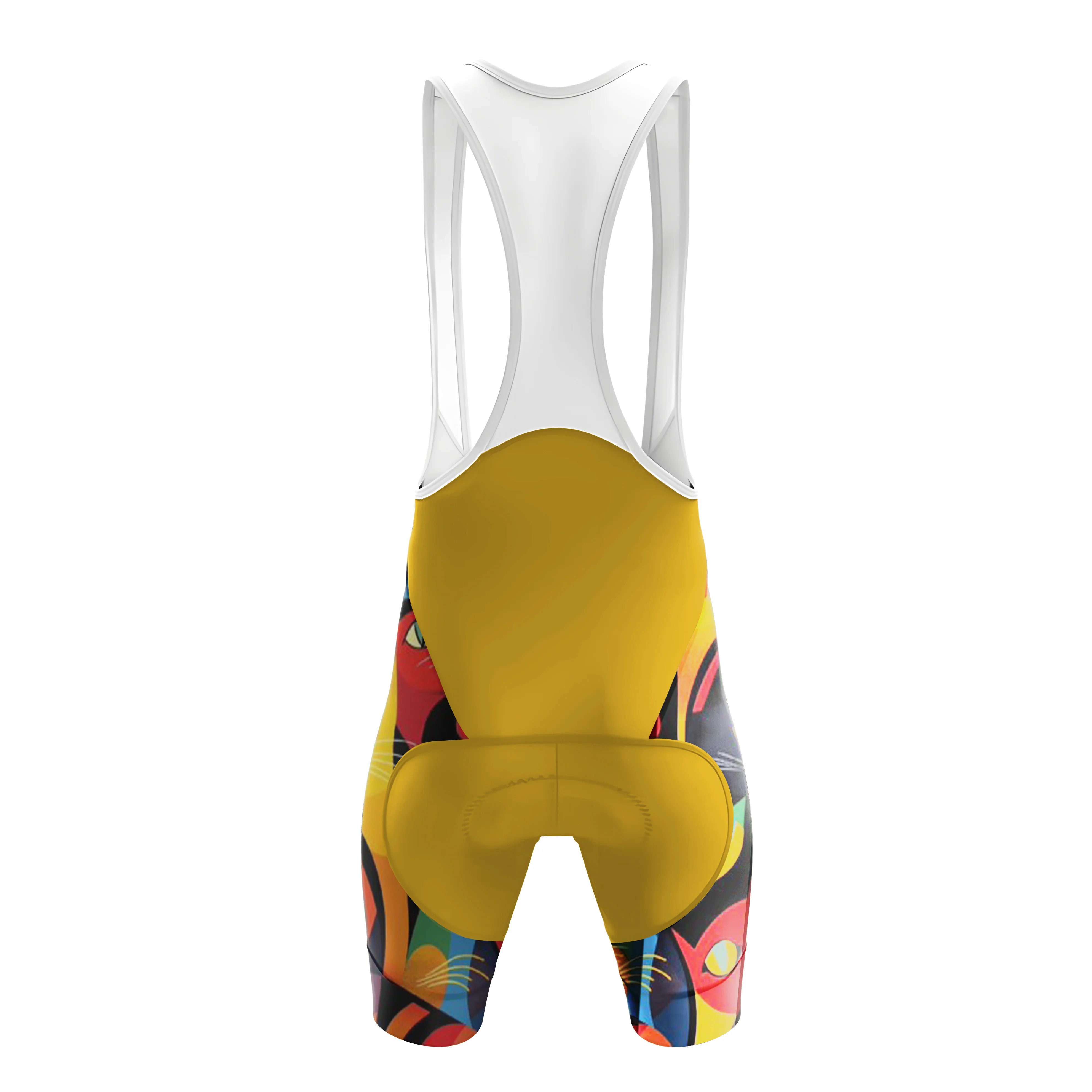 Colorful Geometric Cat Men's Cycling Kit - Image 6