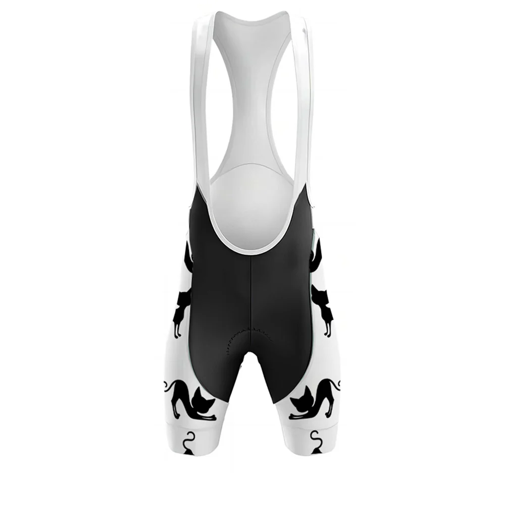 Elegant Black Cat Men's Cycling Jersey Kits - Image 4