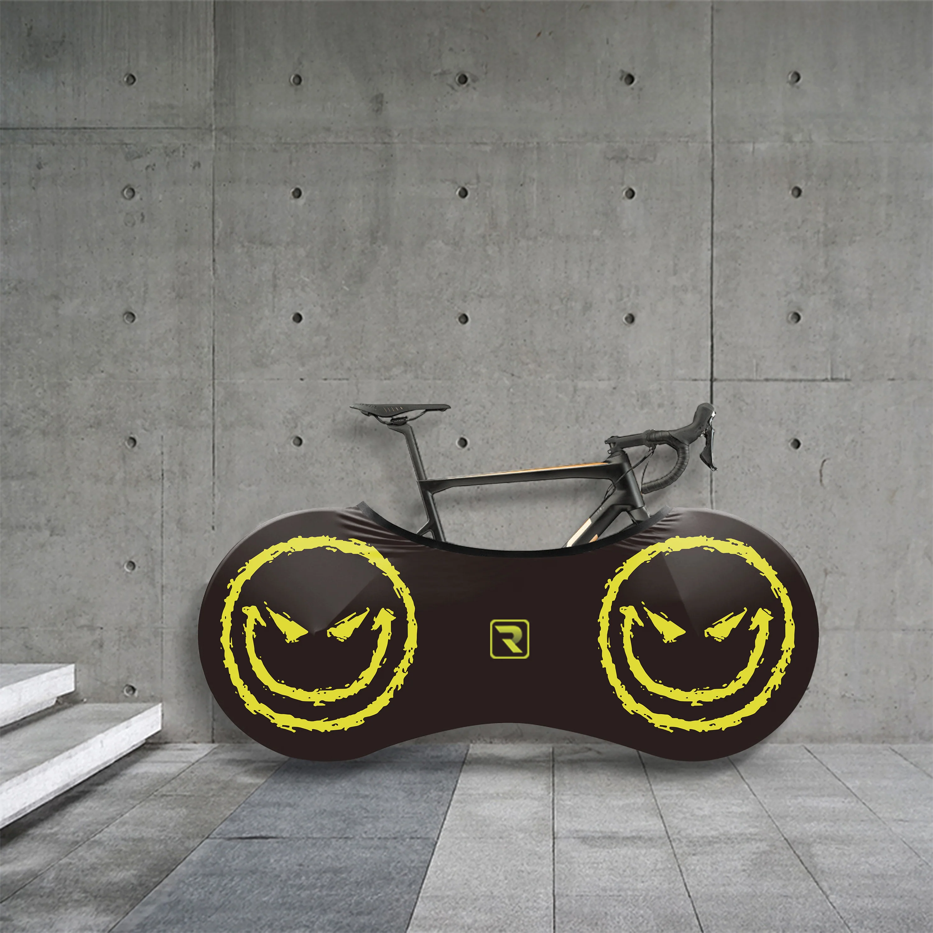 Evil Smile Face Bicycle Wheels Cover - Image 5