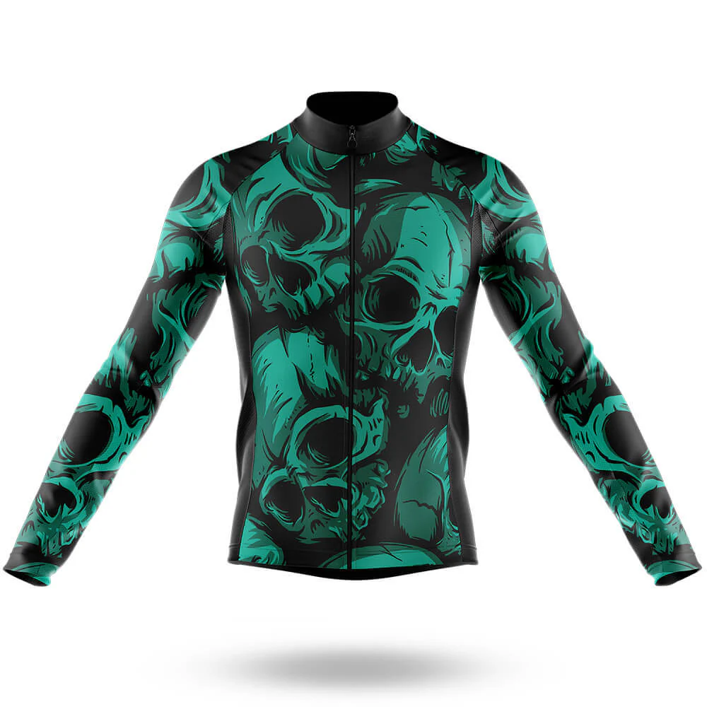 Green Skulls Men's Cycling Kit - Image 5