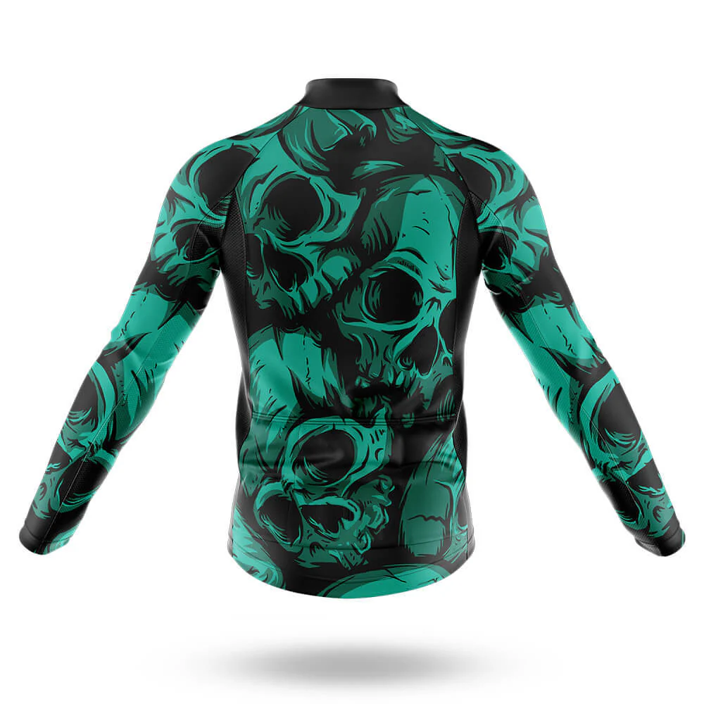 Green Skulls Men's Cycling Kit - Image 6