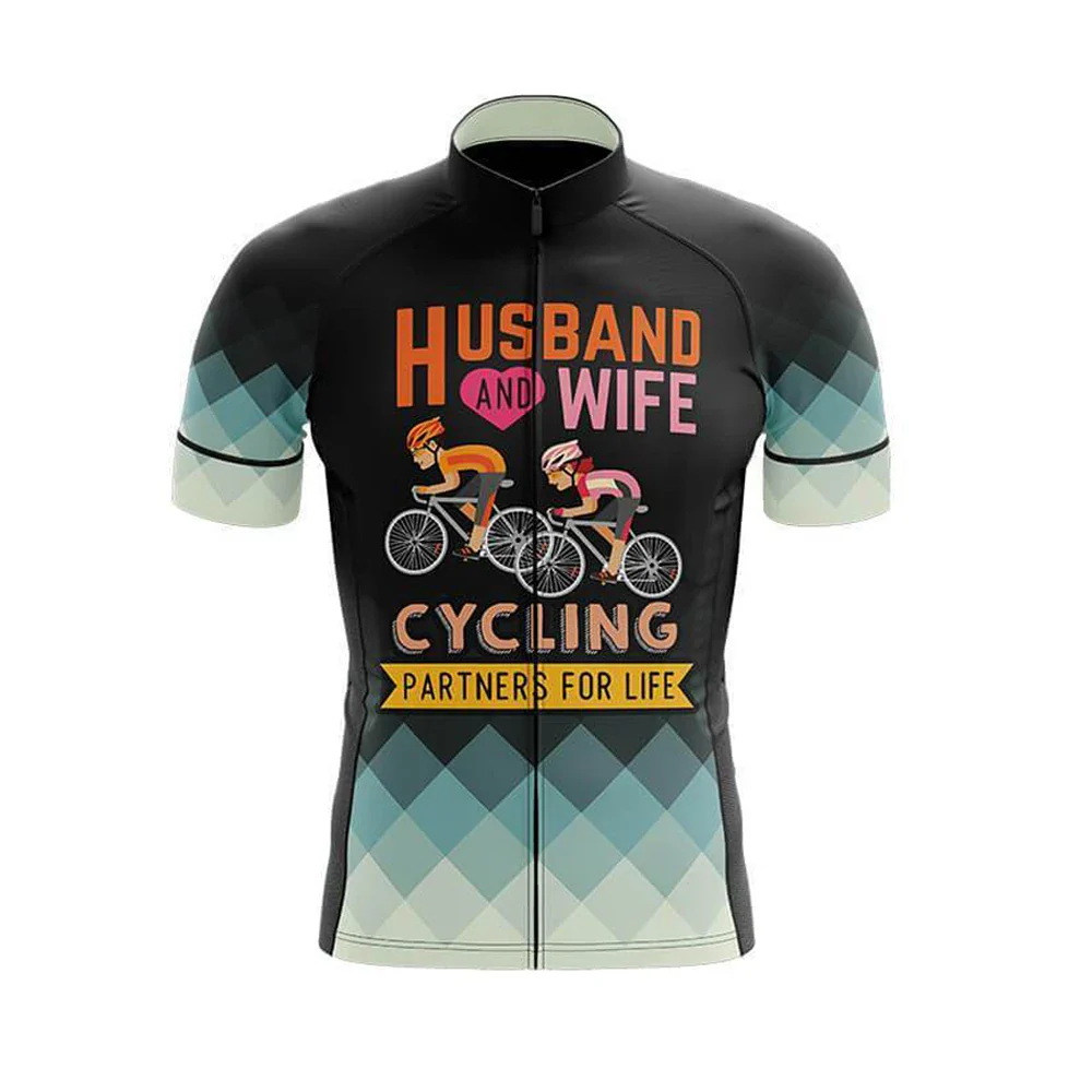 Husband And Wife Cycling Men's Short Sleeve Cycling Kit - Image 3