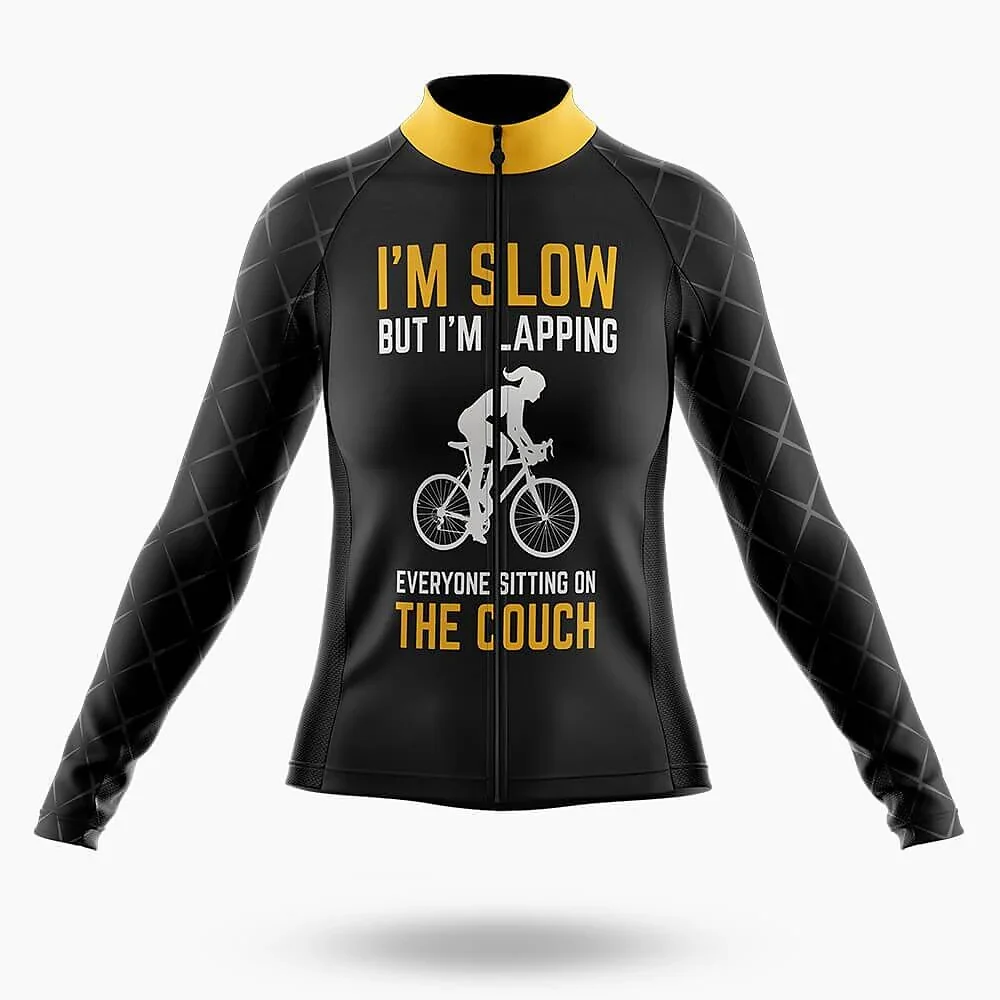 I'm Slow Women's Long Sleeve Cycling Kit - Image 3