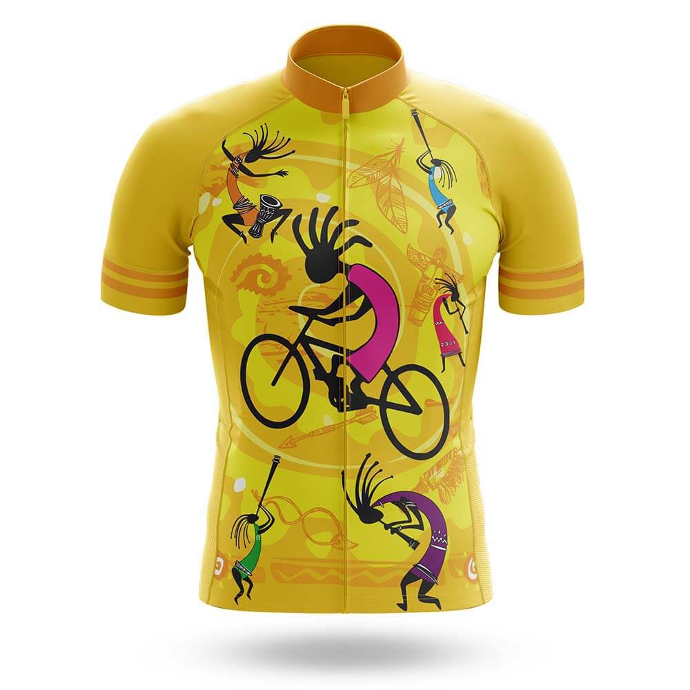 Yellow kokopelli Men's Cycling Kit - Image 3