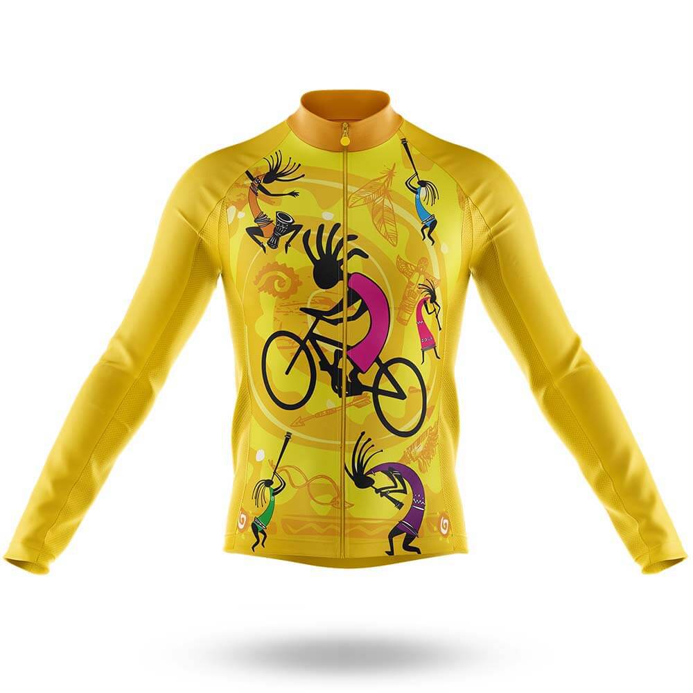 Yellow kokopelli Men's Cycling Kit - Image 5
