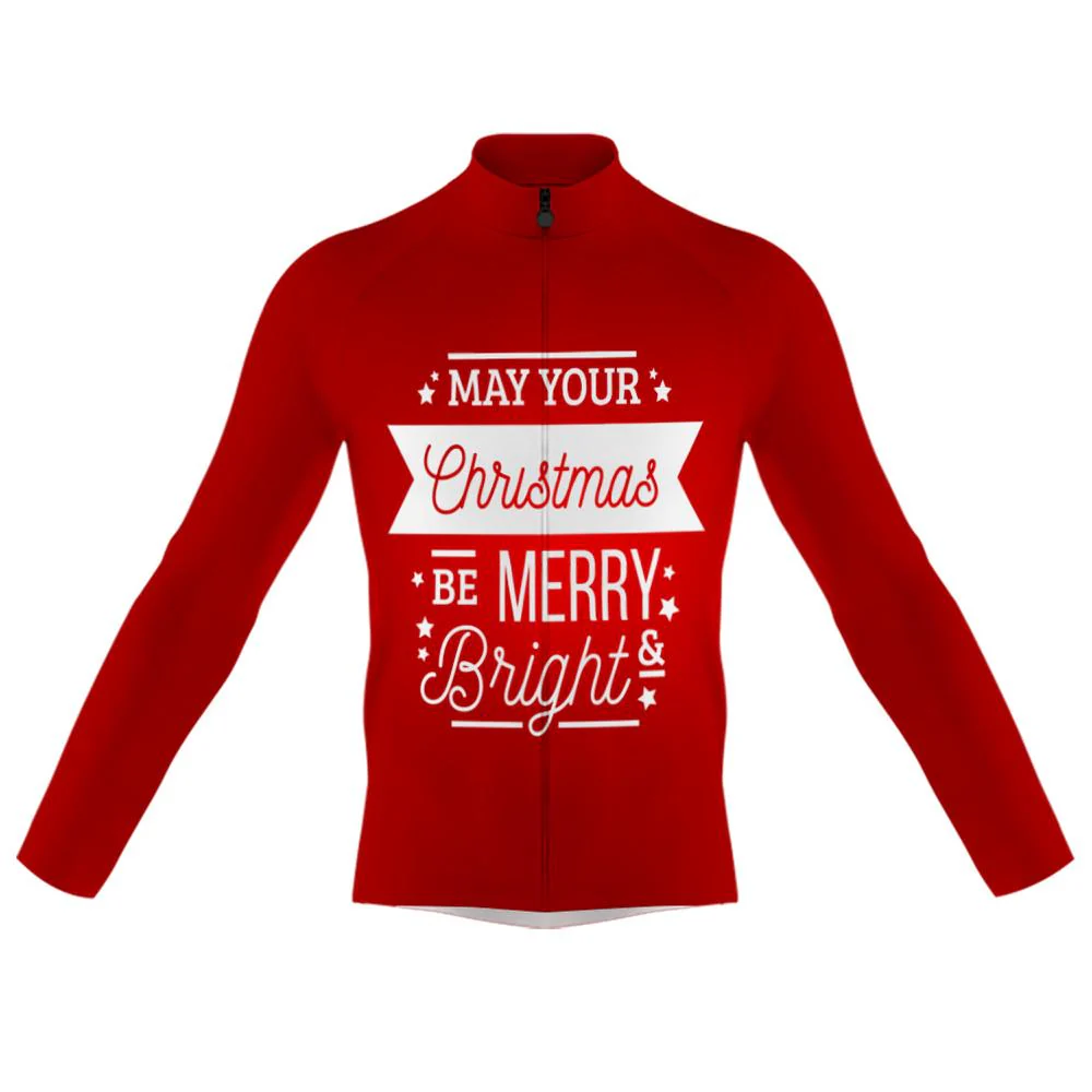 May Your Christmas Be Merry Men's Long Sleeve Cycling Kit - Image 3