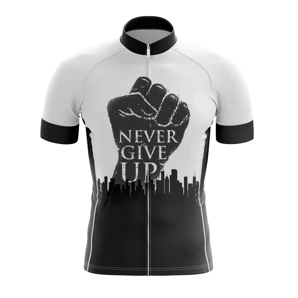 Never Give Up Men's Short Sleeve Cycling Kit - Image 3