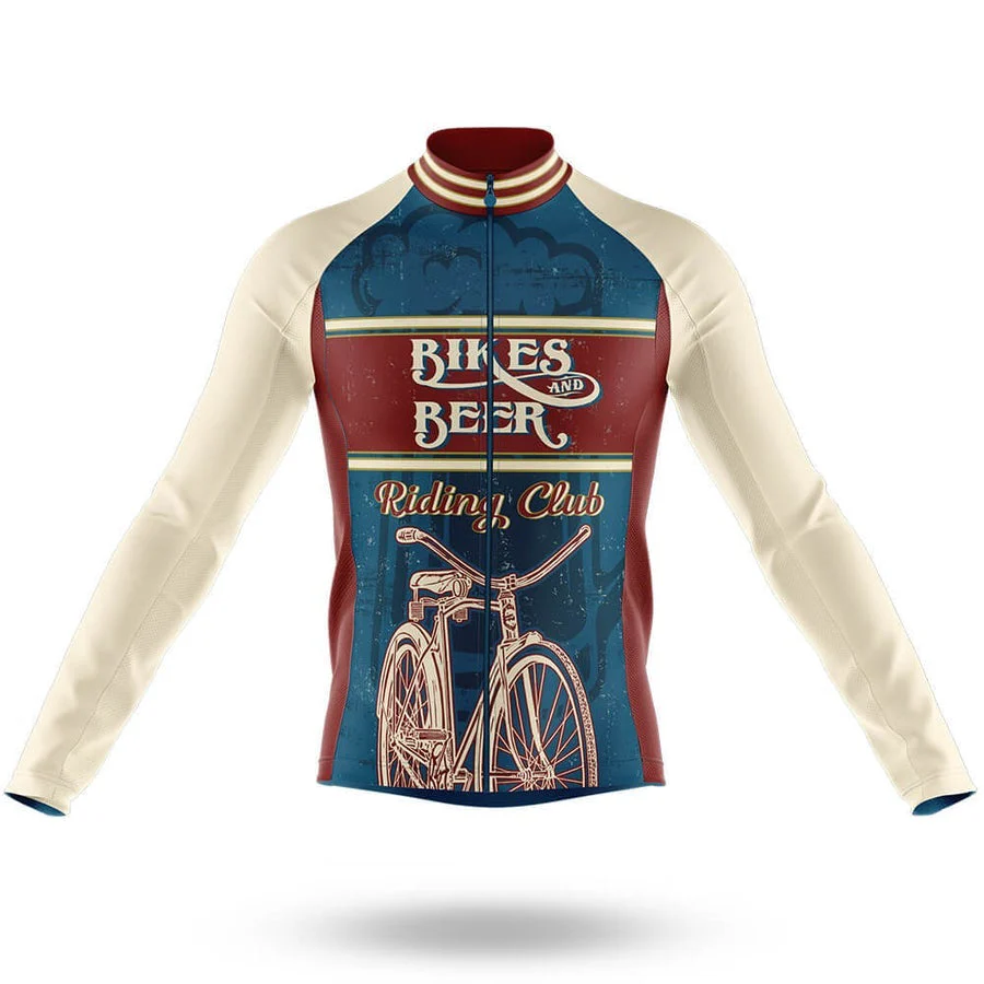 Retro Bikes And Beer Riding Club Men's Cycling Kit - Image 5