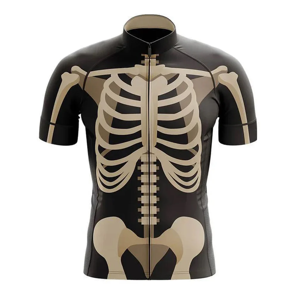 Retro Skeleton Men's Short Sleeve Cycling Kit - Image 3