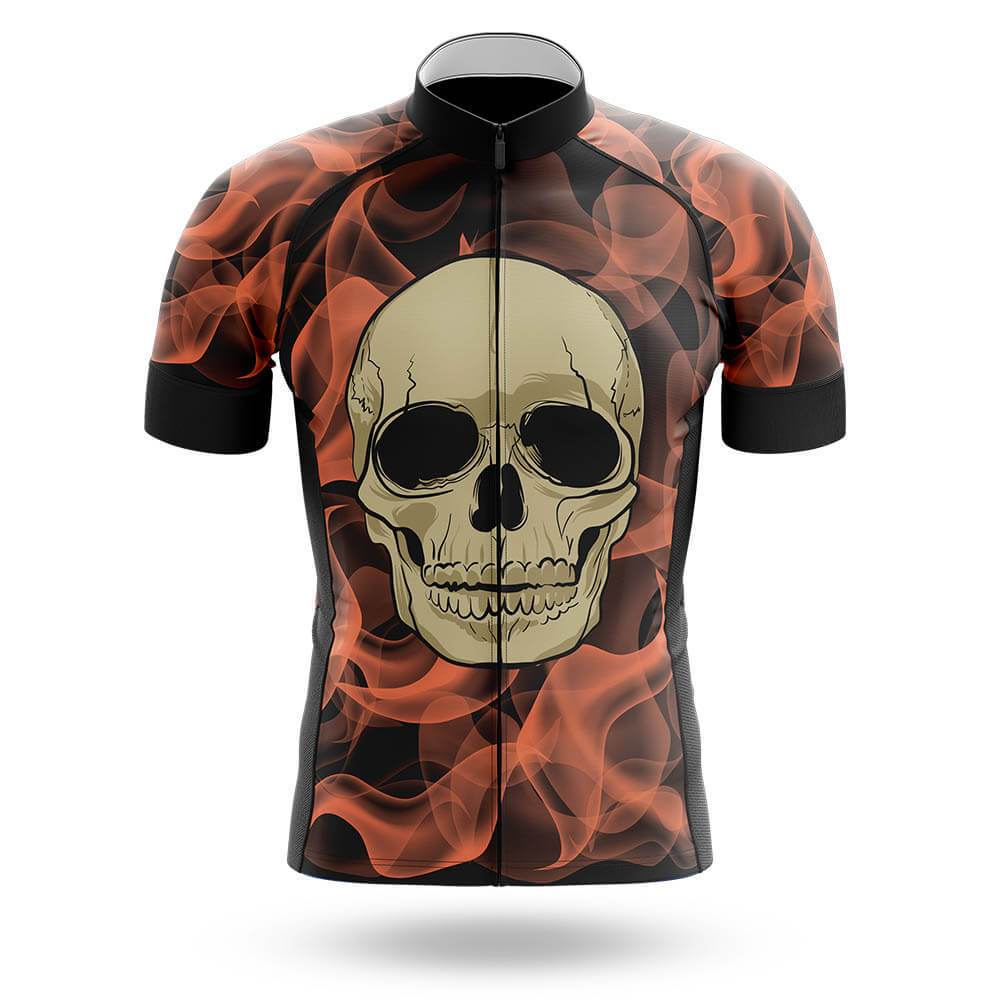 Skull In Flames Cycling Men's Short Sleeve Cycling Kit - Image 3