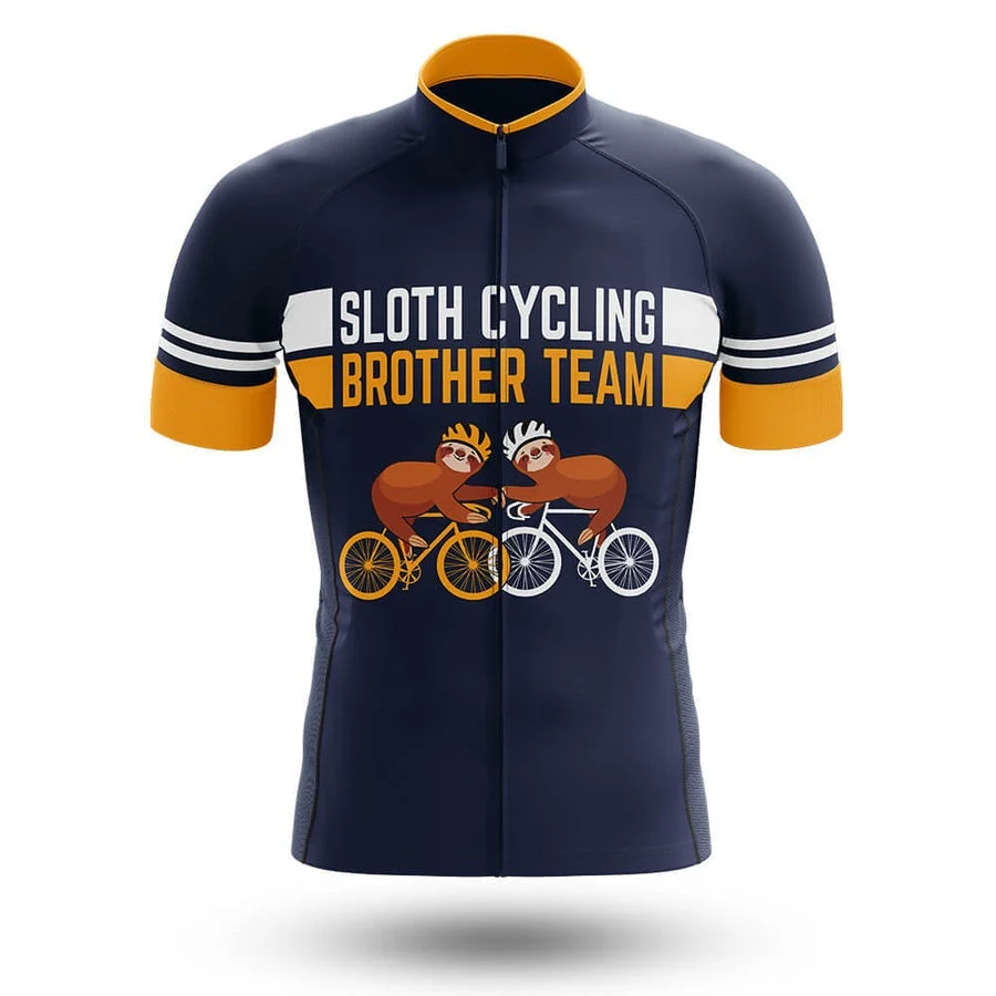 Sloth Cycling Brother Team Men's Short Sleeve Cycling Kit - Image 3